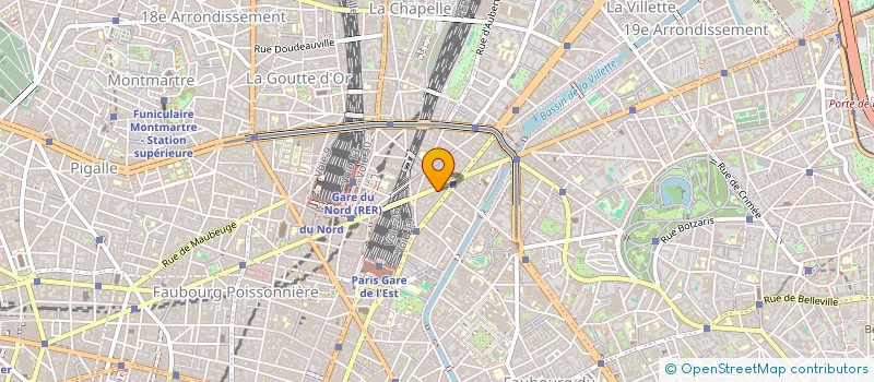 localisation de l'entreprise SYND COPR DU 196 RUE LA FAYETTE 75010 PA  PARIS