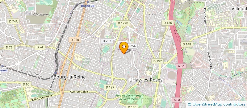 localisation de l'entreprise SYND.COPR. DU 2-10 ALLEE DES FUSAINS à L'HAY-LES-ROSES