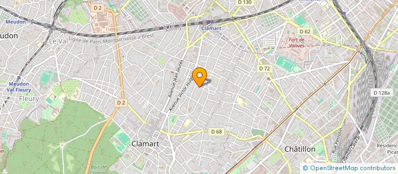localisation de l'entreprise SYND.COPR. DU 2 4 RUE PRESIDENT ROOSEVE à CLAMART