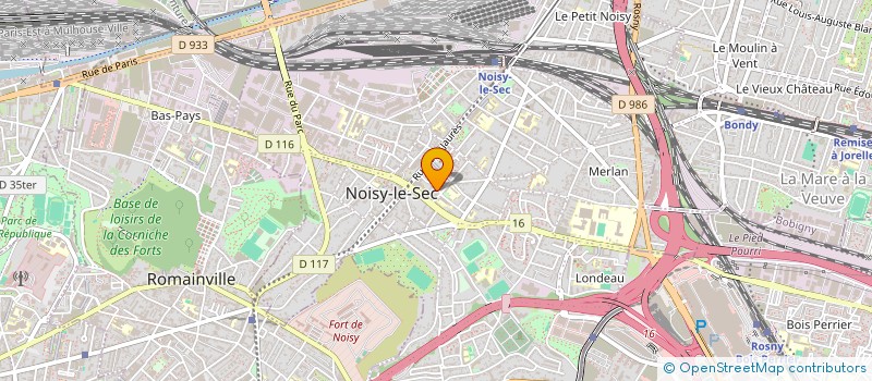 localisation de l'entreprise SYND.COPR. DU 2 A 6 RUE P V COUTURIER 93 à NOISY-LE-SEC