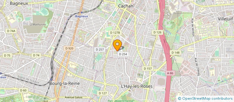 localisation de l'entreprise SYND.COPR. DU 2 AU 10 RUE F. VILLON à CACHAN