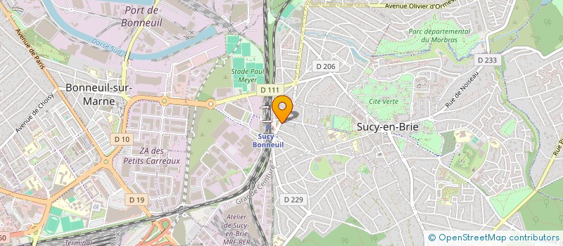 localisation de l'entreprise SYND COPR DU 2 AU 12 RUE MONTALEAU à SUCY-EN-BRIE
