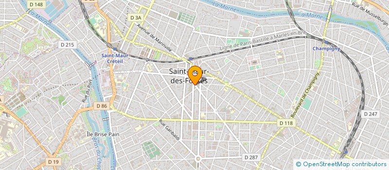 localisation de l'entreprise SYND COPR DU 2 AV GAMBETTA 94   SAINT MA à SAINT-MAUR-DES-FOSSES