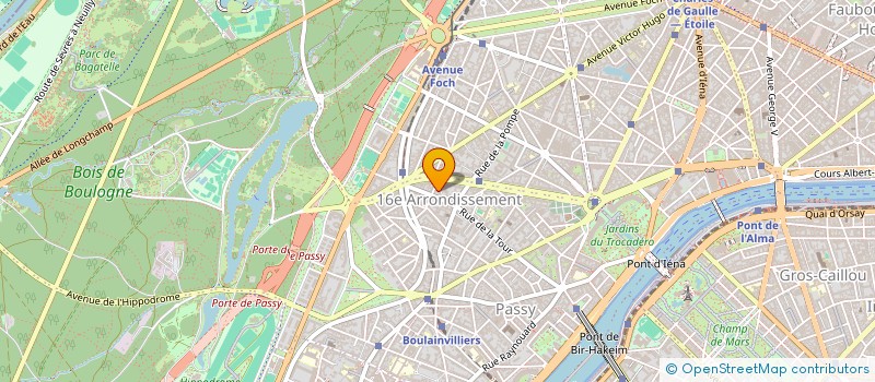 localisation de l'entreprise SYND COPR DU 2 AV RODIN 75016   PARIS RE  PARIS