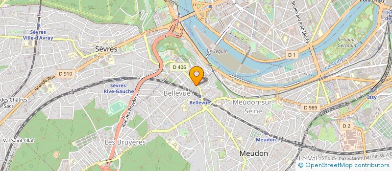 localisation de l'entreprise SYND COPR DU 2 AV VICTOR HUGO 92 MEUDON à MEUDON