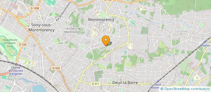 localisation de l'entreprise SYND.COPR. DU 2 AVE DES VIOLETTES 95 SOI  MONTMORENCY