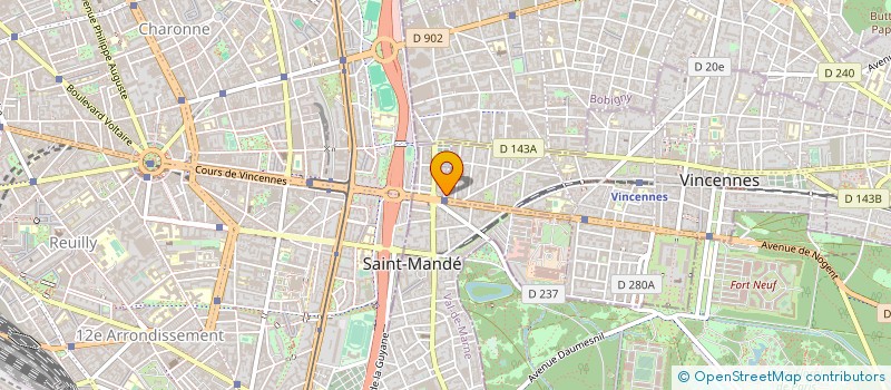 localisation de l'entreprise SYND COPR DU 2 B RUE FAYS 94    SAINT MA à SAINT MANDE