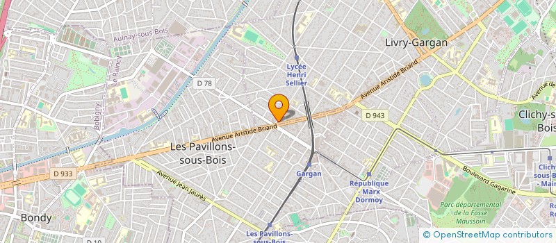 localisation de l'entreprise SYND.COPR. DU 2 BD JEAN MOULIN  93 LIVRY  LIVRY-GARGAN