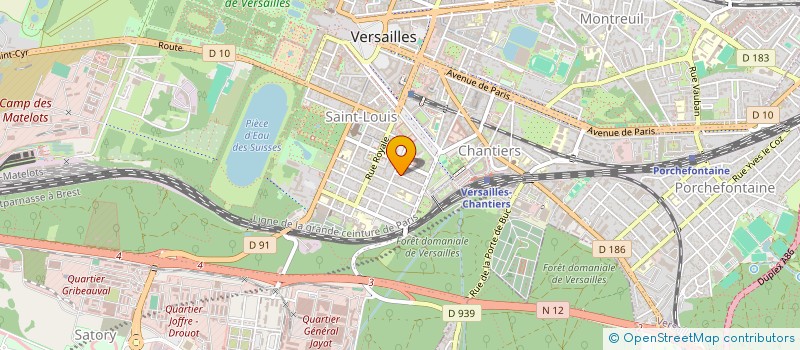 localisation de l'entreprise SYND.COPR. DU 2 BIS RUE DU HAZARD à VERSAILLES
