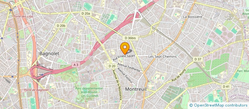 localisation de l'entreprise SYND.COPR. DU 2 BIS RUE LEON LOISEAU à MONTREUIL