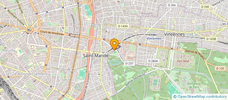 localisation de l'entreprise SYND.COPR. DU 2 CHAUSSEE DE L   ETANG 94 à SAINT-MANDE