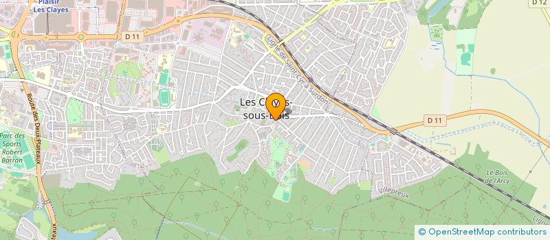 localisation de l'entreprise SYND.COPR. DU 2 R HENRI PROU 78 LES CLAY  LES CLAYES-SOUS-BOIS