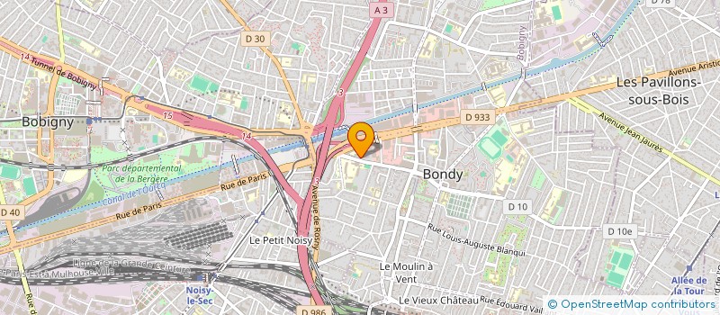 localisation de l'entreprise SYND.COPR. DU 2 RUE BARBES 92 VANVES à BONDY
