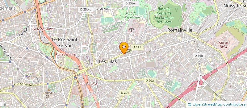 localisation de l'entreprise SYND COPR DU 2 RUE JACQUES CATRIC à LES LILAS