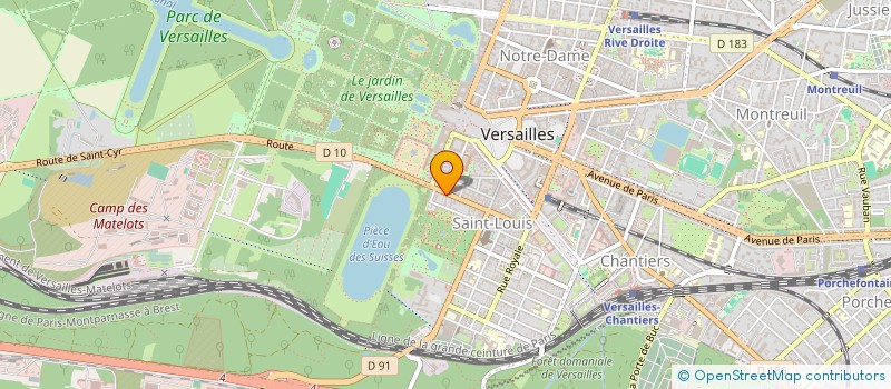 localisation de l'entreprise SYND.COPR. DU 2 RUE MAUREPAS 78 VERSAILL à VERSAILLES