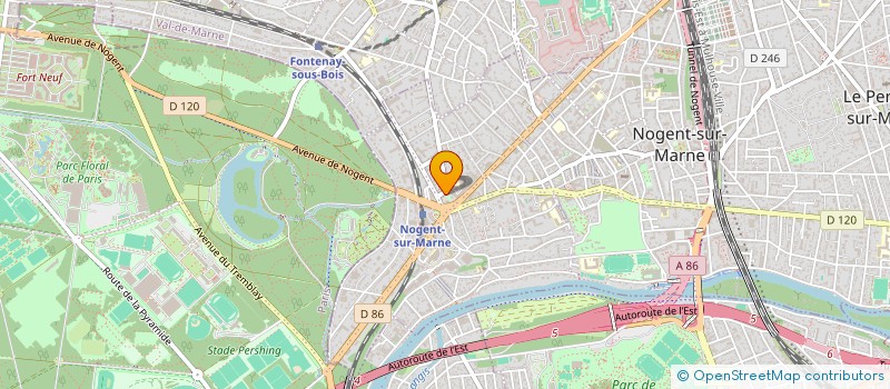 localisation de l'entreprise SYND.COPR. DU 2 T RUE DE FONTENAY RES LE à NOGENT-SUR-MARNE