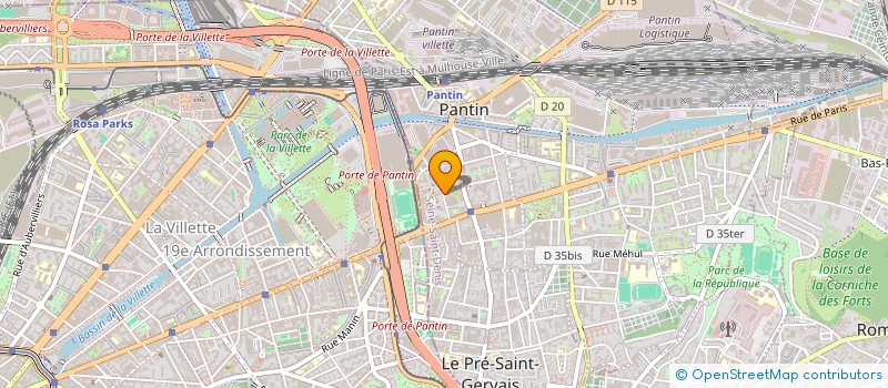 localisation de l'entreprise SYND COPR DU 20 AU 22 RUE AUGER 93 PANTI  PANTIN