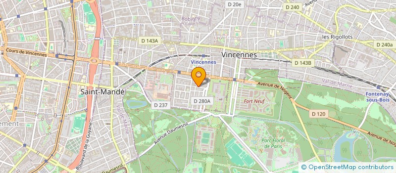 localisation de l'entreprise SYND COPR DU 20 AV FRANKLIN ROOSEVELT à VINCENNES