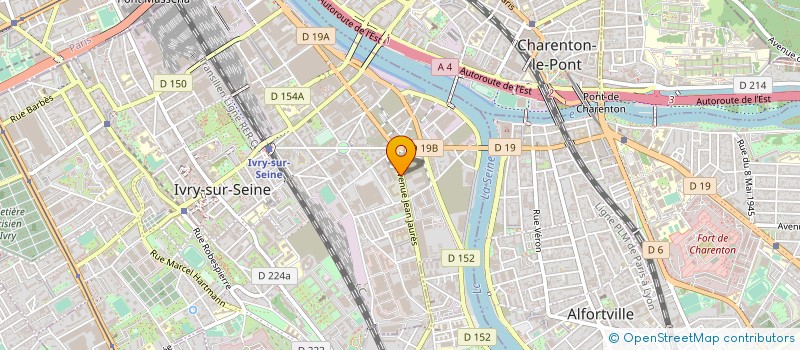 localisation de l'entreprise SYND.COPR. DU 20 AV JEAN JAURES 94 IVRY à IVRY-SUR-SEINE