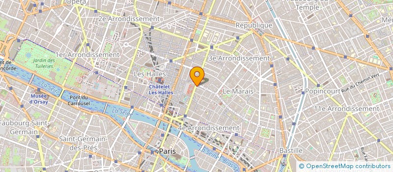localisation de l'entreprise SYND.COPR. DU 20 RUE BEAUBOURG  75004 PA  PARIS