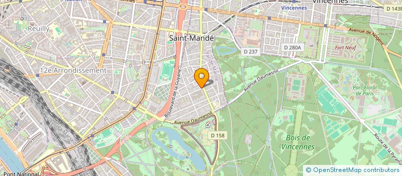 localisation de l'entreprise SYND.COPR. DU 20 RUE DU COMMANDANT RENE à SAINT-MANDE