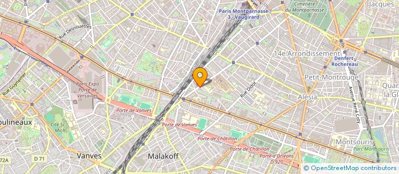 localisation de l'entreprise SYND COPR DU 201 RUE RAYMOND    LOSSERAN  PARIS