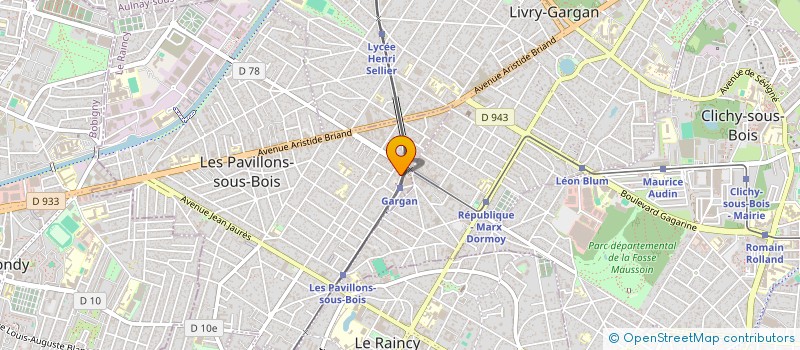 localisation de l'entreprise SYND.COPR. DU 203 BD PASTEUR 93 LES PAVI à LES PAVILLONS-SOUS-BOIS