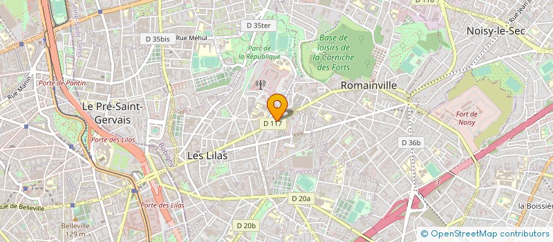 localisation de l'entreprise SYND COPR DU 209 RUE DE PARIS à LES LILAS
