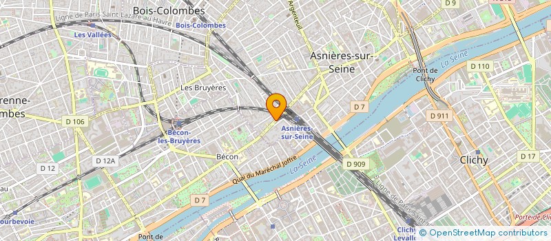 localisation de l'entreprise SYND.COPR. DU 21 AV DE LA MARNE 92 ASNIE  ASNIERES-SUR-SEINE