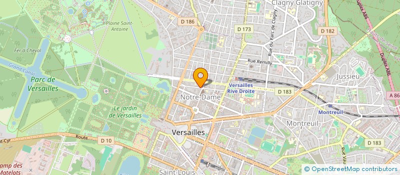 localisation de l'entreprise SYND COPR DU 21 R NEUVE NOTRE DAME à VERSAILLES