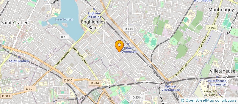 localisation de l'entreprise SYND.COPR. DU 21 RUE DE LA BARRE 95ENGHI  ENGHIEN-LES-BAINS