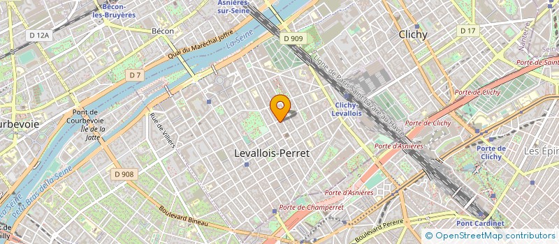 localisation de l'entreprise SYND.COPR. DU 21 RUE DU DOCTEUR MARCBOMB à LEVALLOIS-PERRET