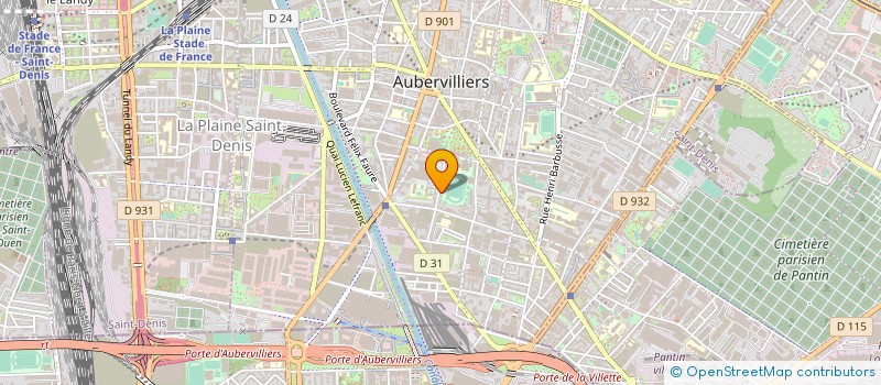 localisation de l'entreprise SYND.COPR. DU 21 RUE FIRMIN     GEMIER 9  AUBERVILLIERS