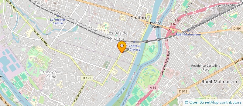 localisation de l'entreprise SYND.COPR. DU 21 RUE LABELONYE  78 CHATO  CHATOU