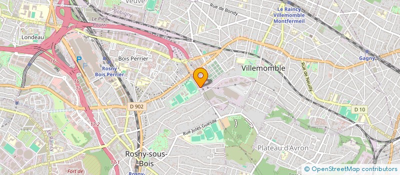 localisation de l'entreprise SYND.COPR. DU 21 RUE LAENNEC 93 VILLEMOM  VILLEMOMBLE