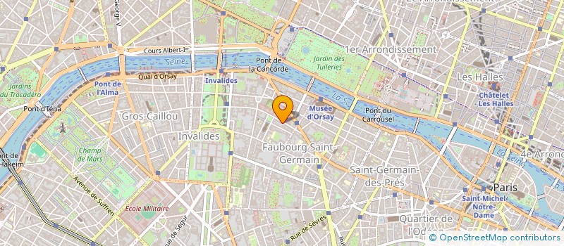 localisation de l'entreprise SYND.COPR. DU 21 RUE ST DOMINIQUE P7E RE  PARIS