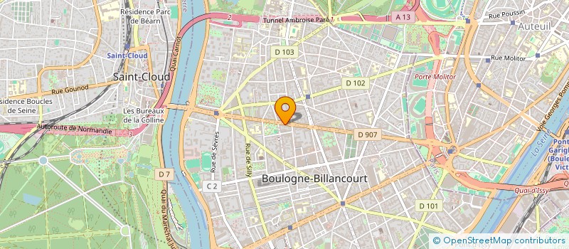 localisation de l'entreprise SYND COPR DU 21 RUE VAUTHIER 92 BOULOGNE à BOULOGNE-BILLANCOURT