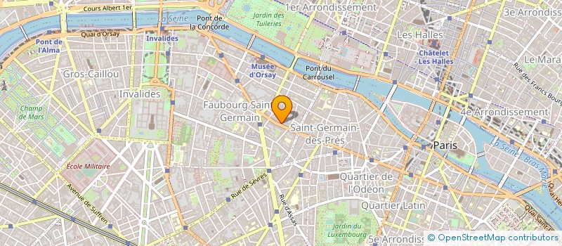 localisation de l'entreprise SYND COPR DU 214 BD SAINT GERMAIN 75007  PARIS