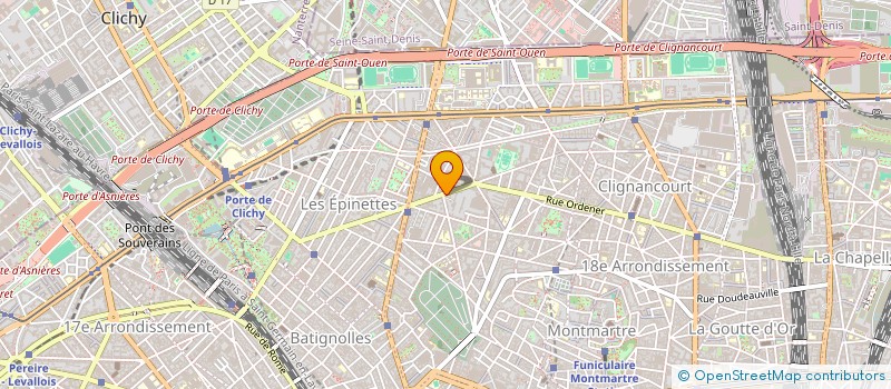 localisation de l'entreprise SYND COPR DU 217 RUE CHAMPIONNET PARIS R  PARIS