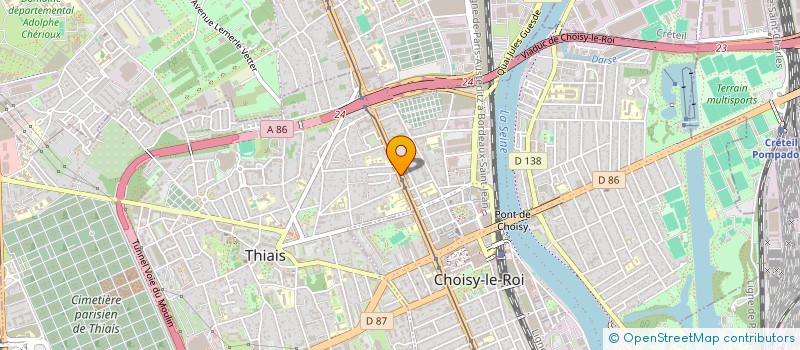 localisation de l'entreprise SYND COPR DU 22 AV DE STALINGRAD à CHOISY-LE-ROI