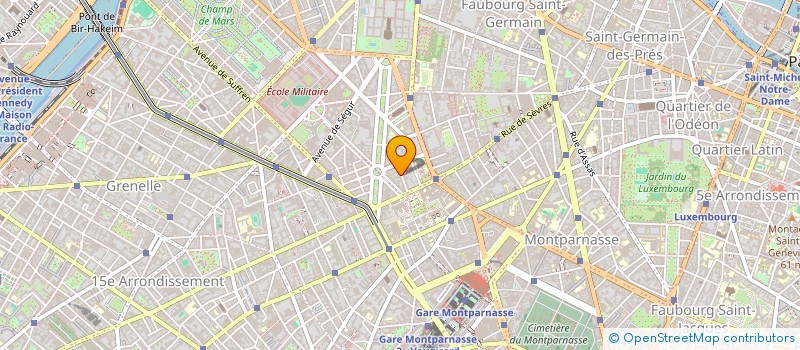 localisation de l'entreprise SYND COPR DU 22 RUE DU GENERAL BERTRAND  PARIS