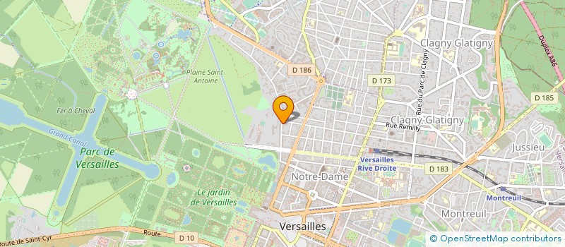 localisation de l'entreprise SYND.COPR. DU 22 RUE DU MAL     GALLIENI à VERSAILLES
