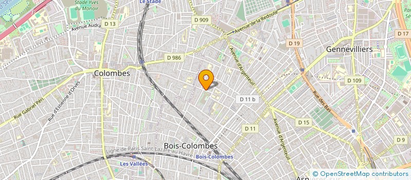 localisation de l'entreprise SYND.COPR. DU 22 RUE HOCHE 92   BOIS COL à BOIS-COLOMBES