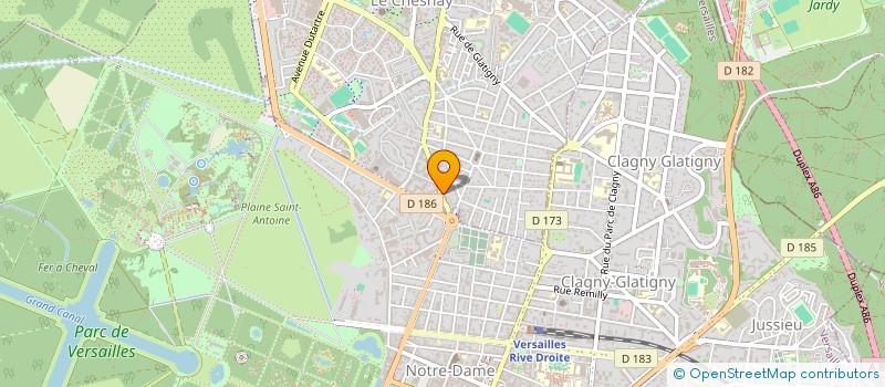 localisation de l'entreprise SYND COPR DU 22 RUE SAINT LOUIS 78 VERSA  LE CHESNAY-ROCQUENCOURT