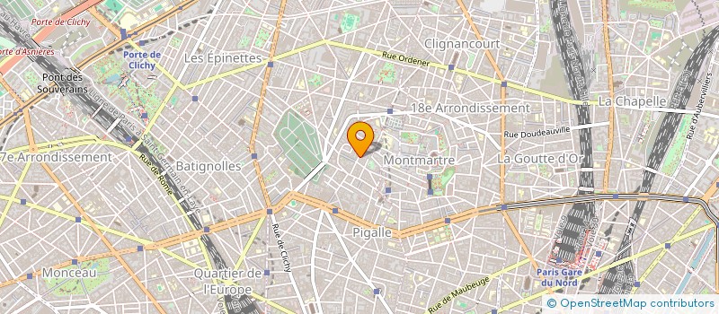 localisation de l'entreprise SYND COPR DU 22 RUE THOLOZE PARIS 18  PARIS