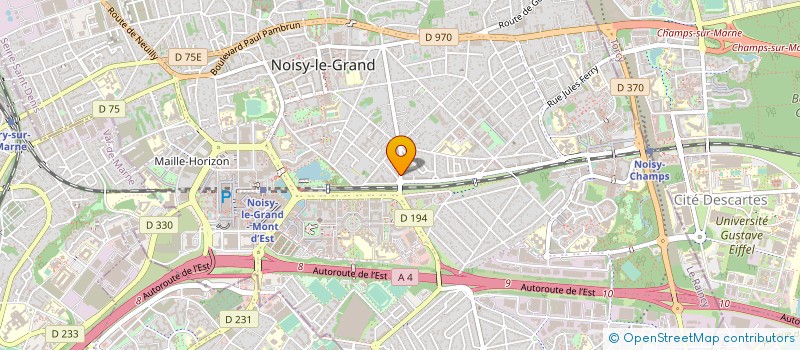 localisation de l'entreprise SYND.COPR. DU 227 AV PIERRE     BROSSOLE  NOISY-LE-GRAND