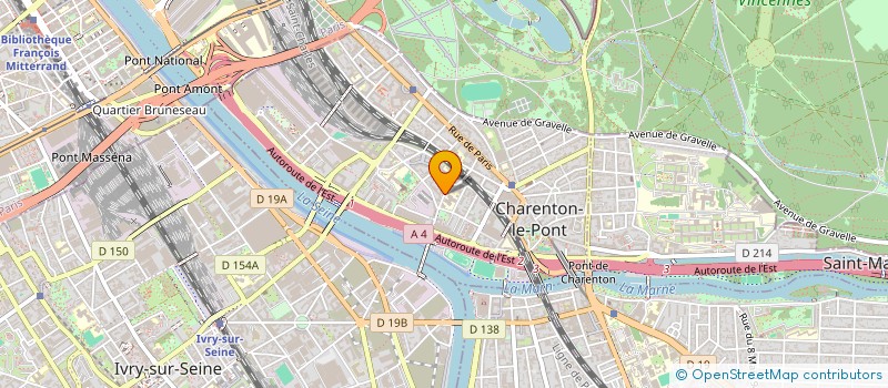 localisation de l'entreprise SYND COPR DU 23 AU 25 R DES BORDEAUX à CHARENTON-LE-PONT