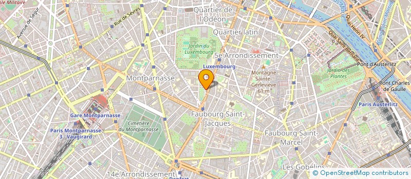 localisation de l'entreprise SYND.COPR. DU 23 AV. DE L OBSERVATOIRE P  PARIS