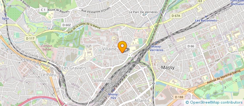 localisation de l'entreprise SYND.COPR. DU 23 BD DU 1 MAI 91 MASSY RE à MASSY