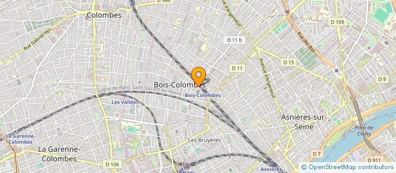 localisation de l'entreprise SYND.COPR. DU 23 R DES VALLEES  92 COLOM  BOIS-COLOMBES